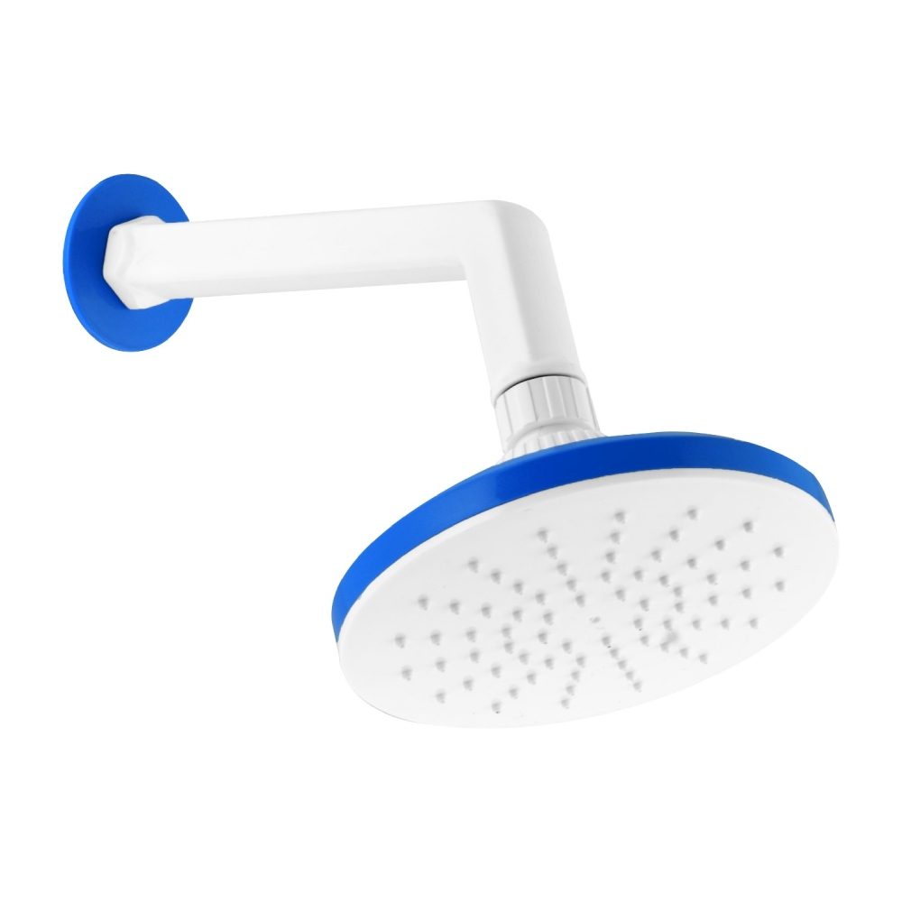 Round shower with arm
